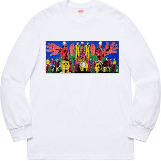 シュプリーム(Supreme)のSupreme DEATH AFTER LIFE L/S Tee 白 L(Tシャツ/カットソー(七分/長袖))