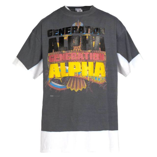 VETEMENTS 18AW 転写Tシャツ XS ALPHA アルファ  メンズのトップス(Tシャツ/カットソー(半袖/袖なし))の商品写真