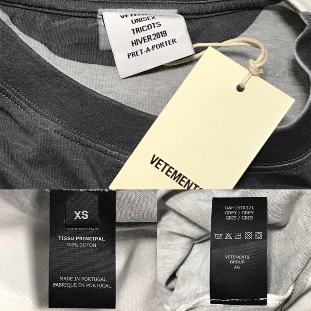 VETEMENTS 18AW 転写Tシャツ XS ALPHA アルファ