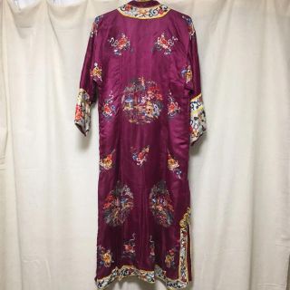 vintage チャイナ マンダリン ガウンの通販 by 。|ラクマ