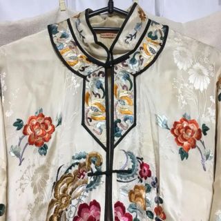 vintage チャイナ マンダリン ガウンの通販 by 。|ラクマ
