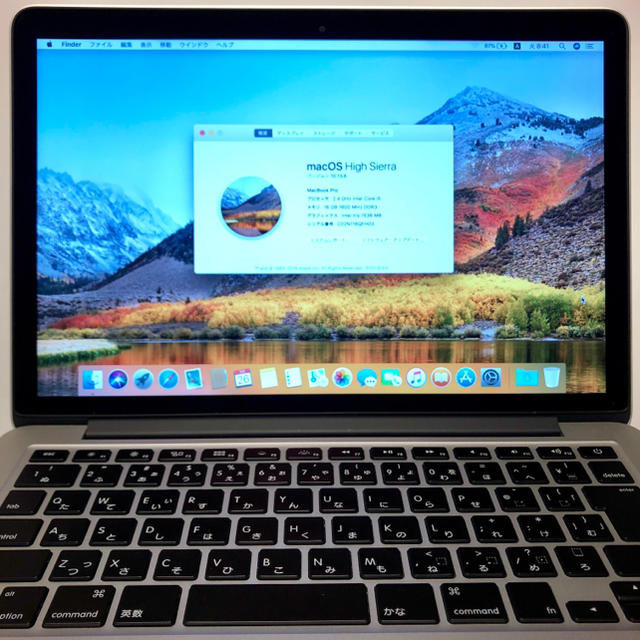 MacBook Pro Retina 13インチ 16GB 512GB SSD