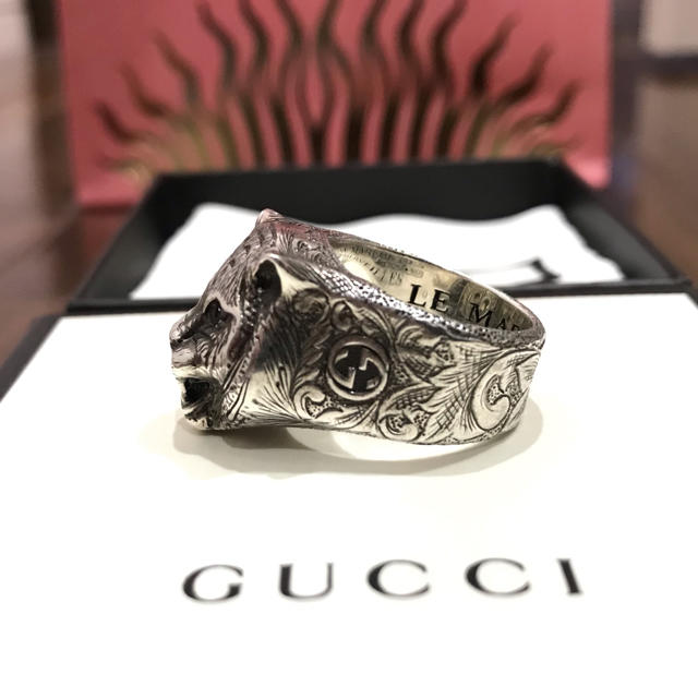 GUCCI 〔グッチガーデン〕シルバーリング キャットヘッド 19号