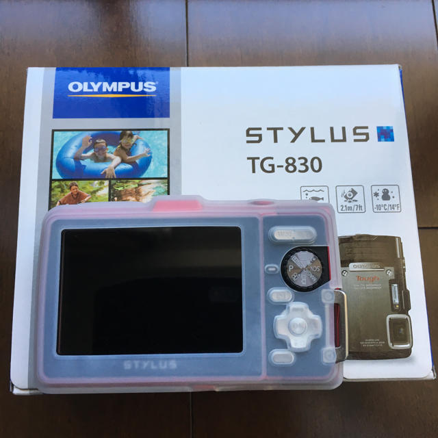 OLYMPUS デジタルカメラ STYLUS TG-830 1600万画素 裏面照射型CMOS 防水性能10m レッド TG-830 RED - 3