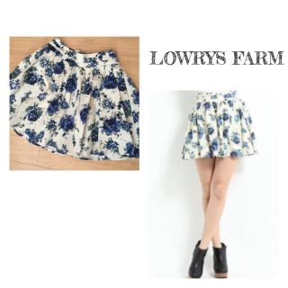 ローリーズファーム(LOWRYS FARM)のタグ付き新品＊花柄スカート(ミニスカート)