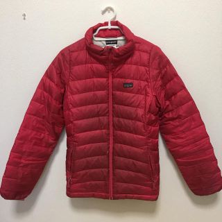 パタゴニア(patagonia)のパタゴニア ダウン ピンク ガールズXL ウィメンズSくらい(ダウンコート)