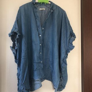 ザラ(ZARA)のデニムシャツ ドルマン風(シャツ/ブラウス(半袖/袖なし))