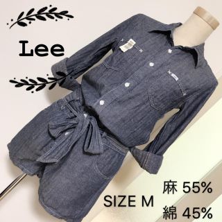 リー(Lee)のLee リネン混 デニム風 オールインワン(オールインワン)