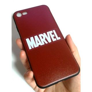 マーベル(MARVEL)のMARVEL ロゴ iPhone7/8 ケース 赤 カバー マーベル (iPhoneケース)