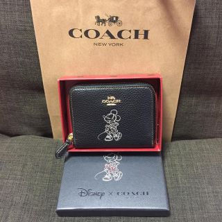 コーチ(COACH)の[ろら様専用]  コーチ 二つ折り財布 ミニー×ブラック (財布)