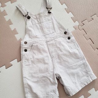 プチバトー(PETIT BATEAU)のプチバトー ストライプオーバーオール 24m/86㎝(パンツ)