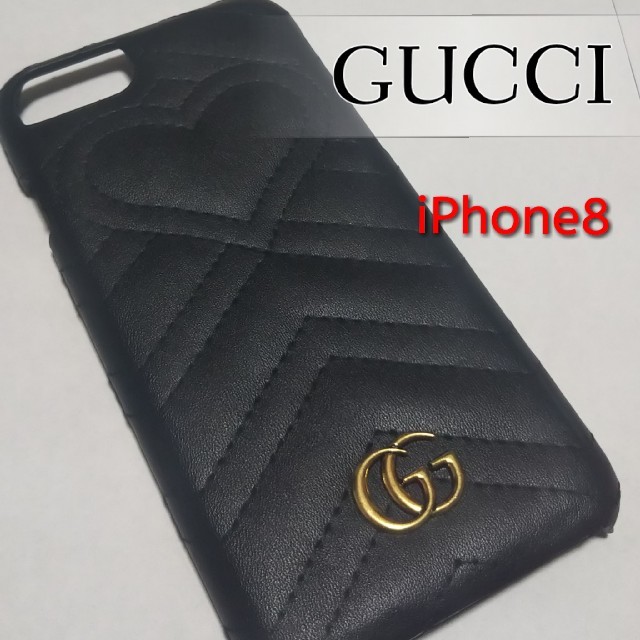 Gucci - GUCCI iPhoneケース ハート ブラックの通販 by たけなか's shop｜グッチならラクマ