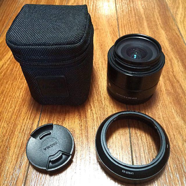 シグマ 19mm F2.8 DN 黒 ソニーEマウント フィルタ付き！