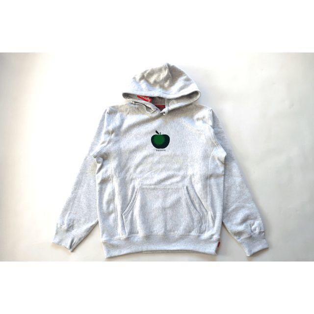 (M)19Supreme Apple Hooded Sweatshirt グレー パーカー
