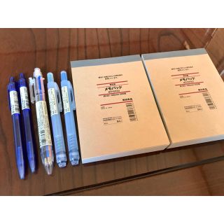 ムジルシリョウヒン(MUJI (無印良品))の無印 ペン➕メモパッド セット(ペン/マーカー)