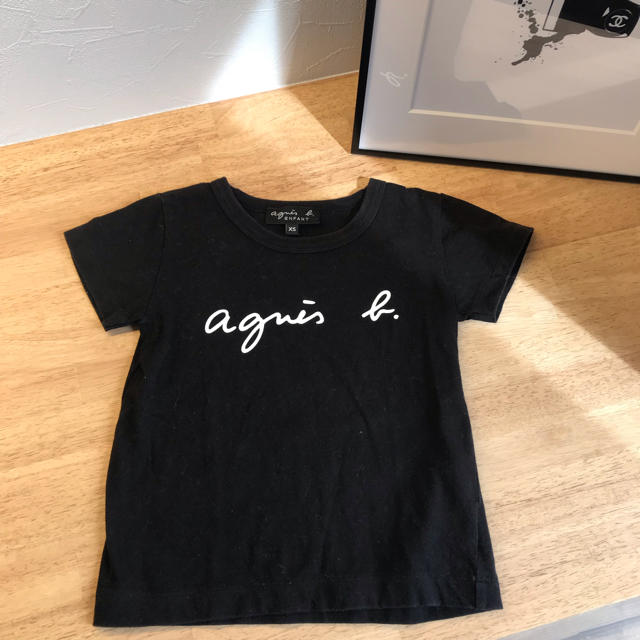 agnes b.(アニエスベー)の美品 アニエス・ベーアンファン 定番ロゴtee キッズ/ベビー/マタニティのキッズ服女の子用(90cm~)(Tシャツ/カットソー)の商品写真