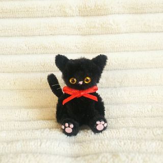 モールアート  モールベア モールネコ（１） ハンドメイド ミニチュア(ぬいぐるみ)