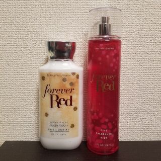 バスアンドボディーワークス(Bath & Body Works)のフォーエバーレッド★ボディミスト&ボディクリーム(ボディクリーム)