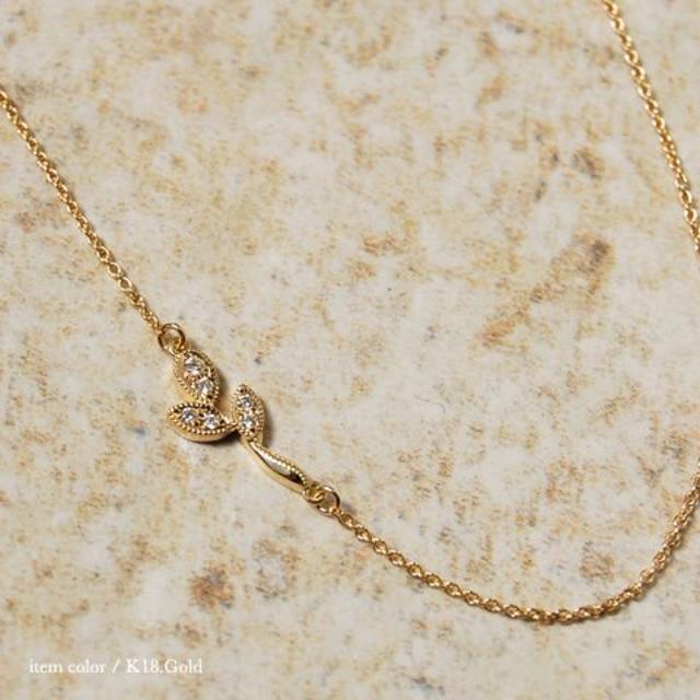 【momonga様】Avaron ネックレス 『Leaf Necklace』  レディースのアクセサリー(ネックレス)の商品写真