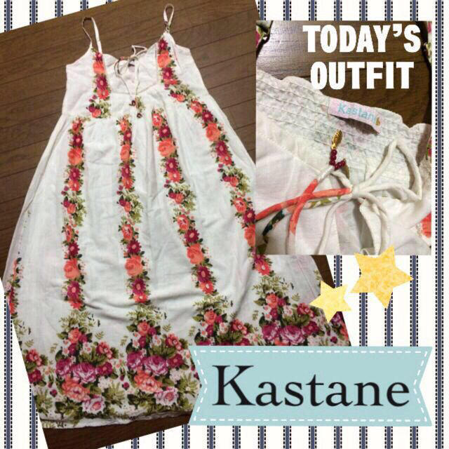 Kastane(カスタネ)のKastane♡花柄マキシワンピ レディースのワンピース(ロングワンピース/マキシワンピース)の商品写真