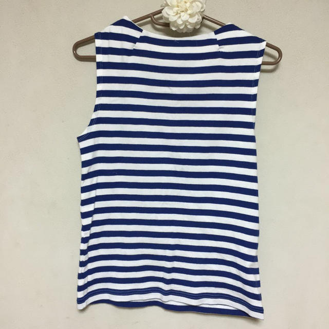 Dot&Stripes CHILDWOMAN(ドットアンドストライプスチャイルドウーマン)のＶネックのインナーに♡ボーダーカットソー レディースのトップス(Tシャツ(半袖/袖なし))の商品写真