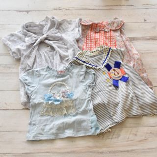 アナスイミニ(ANNA SUI mini)の100size4点セット アナスイミニ メゾピアノ など(Tシャツ/カットソー)