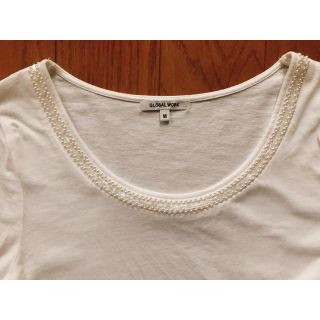 グローバルワーク(GLOBAL WORK)のグローバルワーク 長袖 ビジュー カットソー (Tシャツ(長袖/七分))