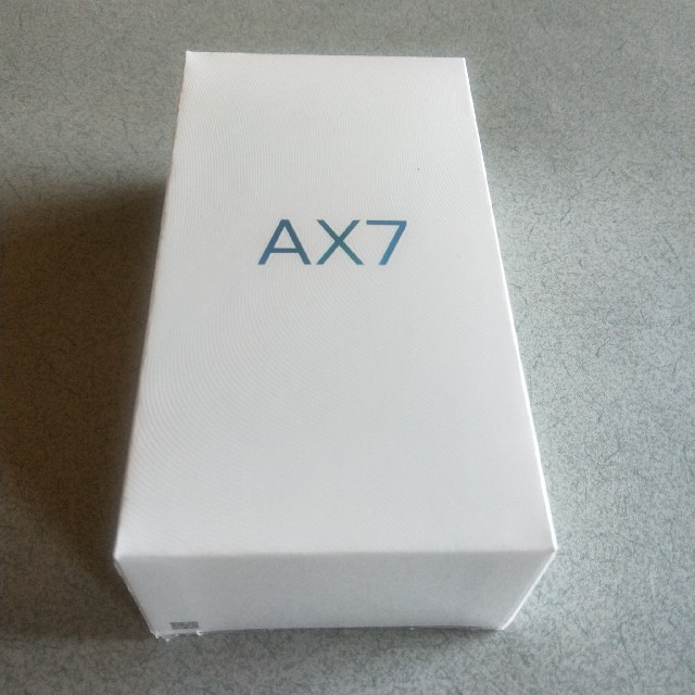 ANDROID(アンドロイド)のOPPO AX7 ブルー 新品未開封 スマホ/家電/カメラのスマートフォン/携帯電話(スマートフォン本体)の商品写真