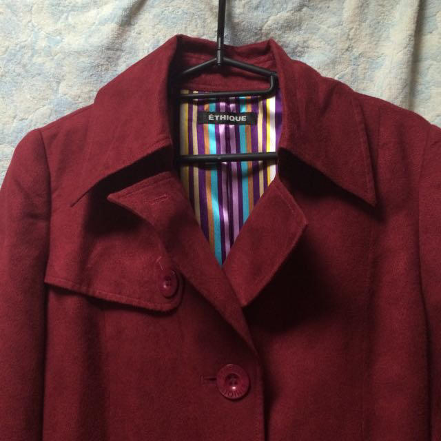 レンガ色のコート とトレンチ レディースのジャケット/アウター(トレンチコート)の商品写真