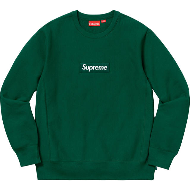 Supreme Box Logo Crewneck Dark Green