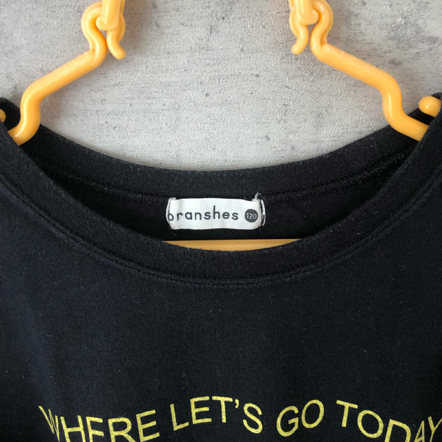 Branshes(ブランシェス)のBRANSHES   長袖Tシャツ ブラック 120 キッズ/ベビー/マタニティのキッズ服男の子用(90cm~)(Tシャツ/カットソー)の商品写真