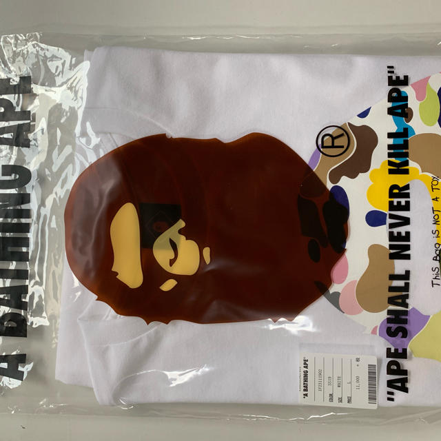 A BATHING APE(アベイシングエイプ)のape bape x FCRB L/S ape head tee L メンズのトップス(Tシャツ/カットソー(七分/長袖))の商品写真