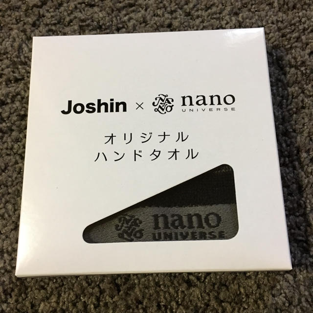 nano・universe(ナノユニバース)のJoshin×nano universe ハンドタオル インテリア/住まい/日用品の日用品/生活雑貨/旅行(タオル/バス用品)の商品写真