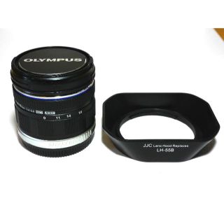 オリンパス(OLYMPUS)の中古美品M.ZUIKO DIGITAL ED 9-18mm フード付き！(レンズ(ズーム))