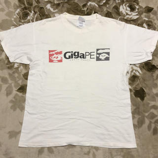 アベイシングエイプ(A BATHING APE)のape bape hanes 初期 tee tシャツ シャツ パーカー L 白(Tシャツ/カットソー(半袖/袖なし))