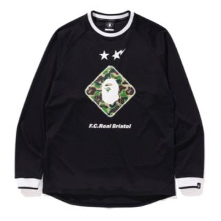 アベイシングエイプ(A BATHING APE)のape bape x FCRB L/S emblem tee XL (Tシャツ/カットソー(七分/長袖))