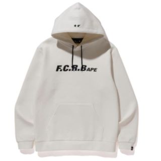 アベイシングエイプ(A BATHING APE)のape bape x FCRB team hoodie L 白(パーカー)