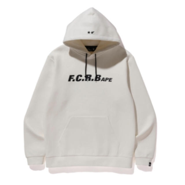 A BATHING APE(アベイシングエイプ)のape bape x FCRB team hoodie XL 白 メンズのトップス(パーカー)の商品写真