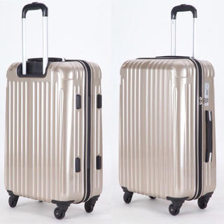 即購入ok¥7280 中型スーツケース シャンパンゴールド(スーツケース/キャリーバッグ)