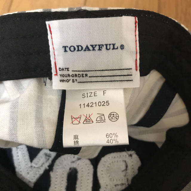 TODAYFUL(トゥデイフル)のTodayful キャップ レディースの帽子(キャップ)の商品写真