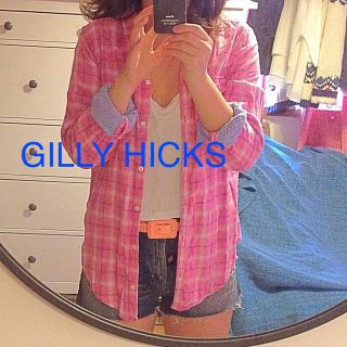 ギリーヒックス(Gilly Hicks)のGILLY HICKS ピンクシャツ♡(シャツ/ブラウス(長袖/七分))