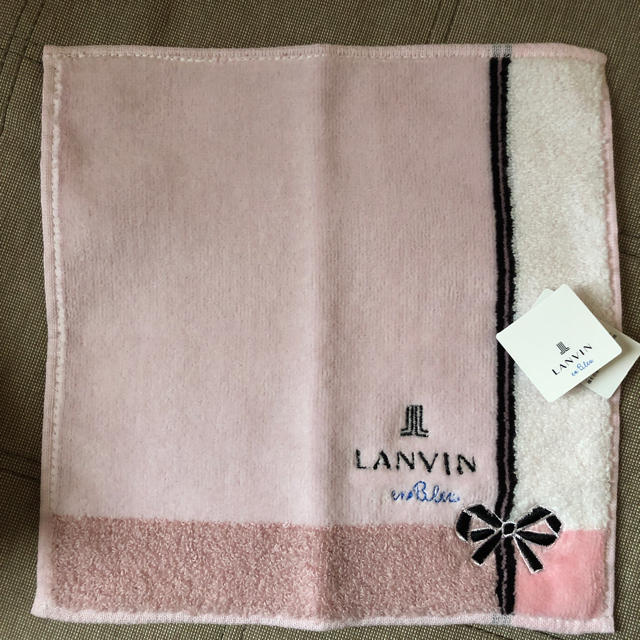 LANVIN en Bleu(ランバンオンブルー)の大特価🎊ランバンオンブルー ミニタオルハンカチ3枚セット レディースのファッション小物(ハンカチ)の商品写真