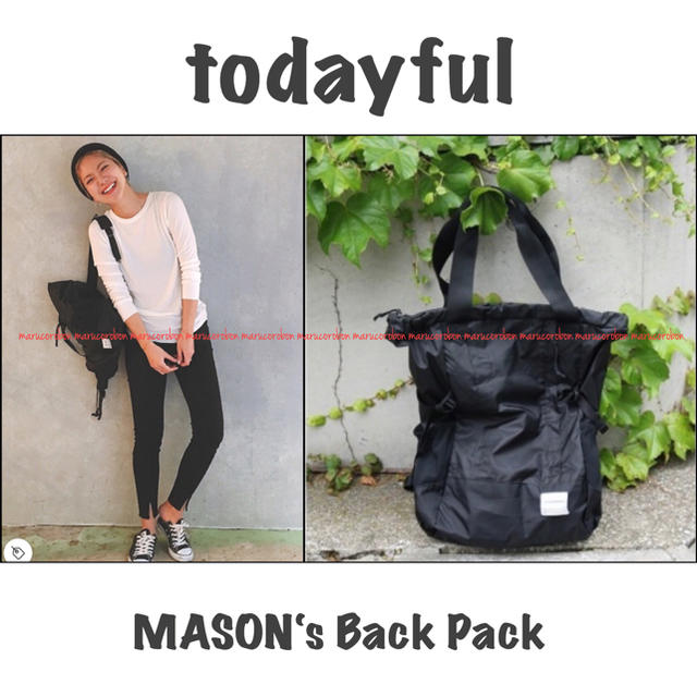 【TODAYFUL】トゥデイフル Back Pack