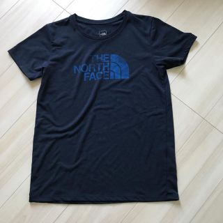 ザノースフェイス(THE NORTH FACE)のノースフェイス Tシャツ ネイビー  ロゴ M L レディース  ヨガ ジム(Tシャツ(半袖/袖なし))