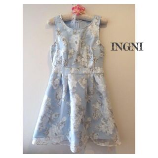 イング(INGNI)のタグ付き新品＊フラワーオーガンジーワンピ(ミニワンピース)