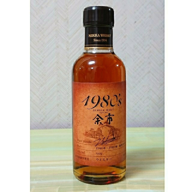 高質で安価 ニッカウヰスキー 余市蒸溜所限定・竹鶴25年 180ml 【未開封】余市1980's ウイスキー