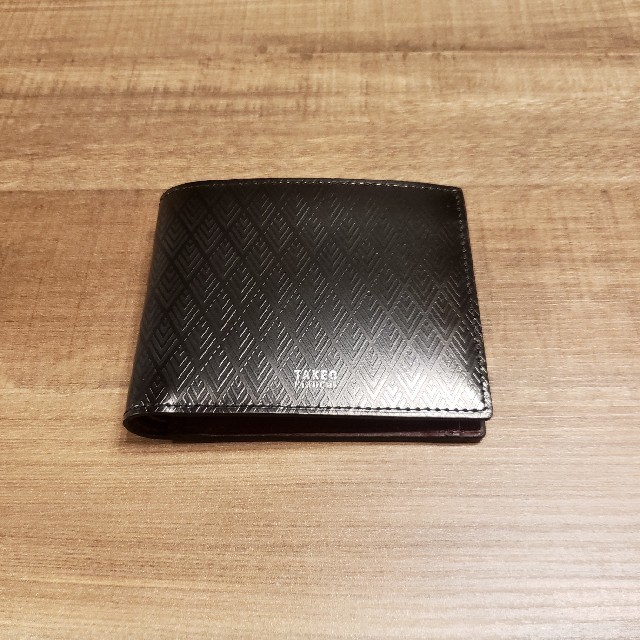 TAKEO KIKUCHI(タケオキクチ)のTAKEO KIKUCHI 二つ折り財布(アールデコ) 黒 メンズのファッション小物(折り財布)の商品写真
