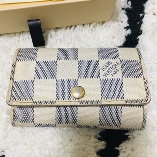 ルイヴィトン(LOUIS VUITTON)のLOUIS  VUITTON ダミエ キーケース ホワイト  (キーケース)