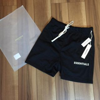 フィアオブゴッド(FEAR OF GOD)のXSサイズ essentialsショーツCAVIAR MESH SHORTS黒(ショートパンツ)