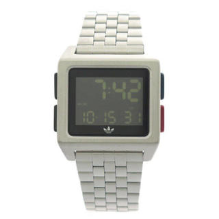 アディダス(adidas)の新品 アディダス 腕時計 男女兼用 アーカイブ シルバー デジタル CJ6307(腕時計(デジタル))